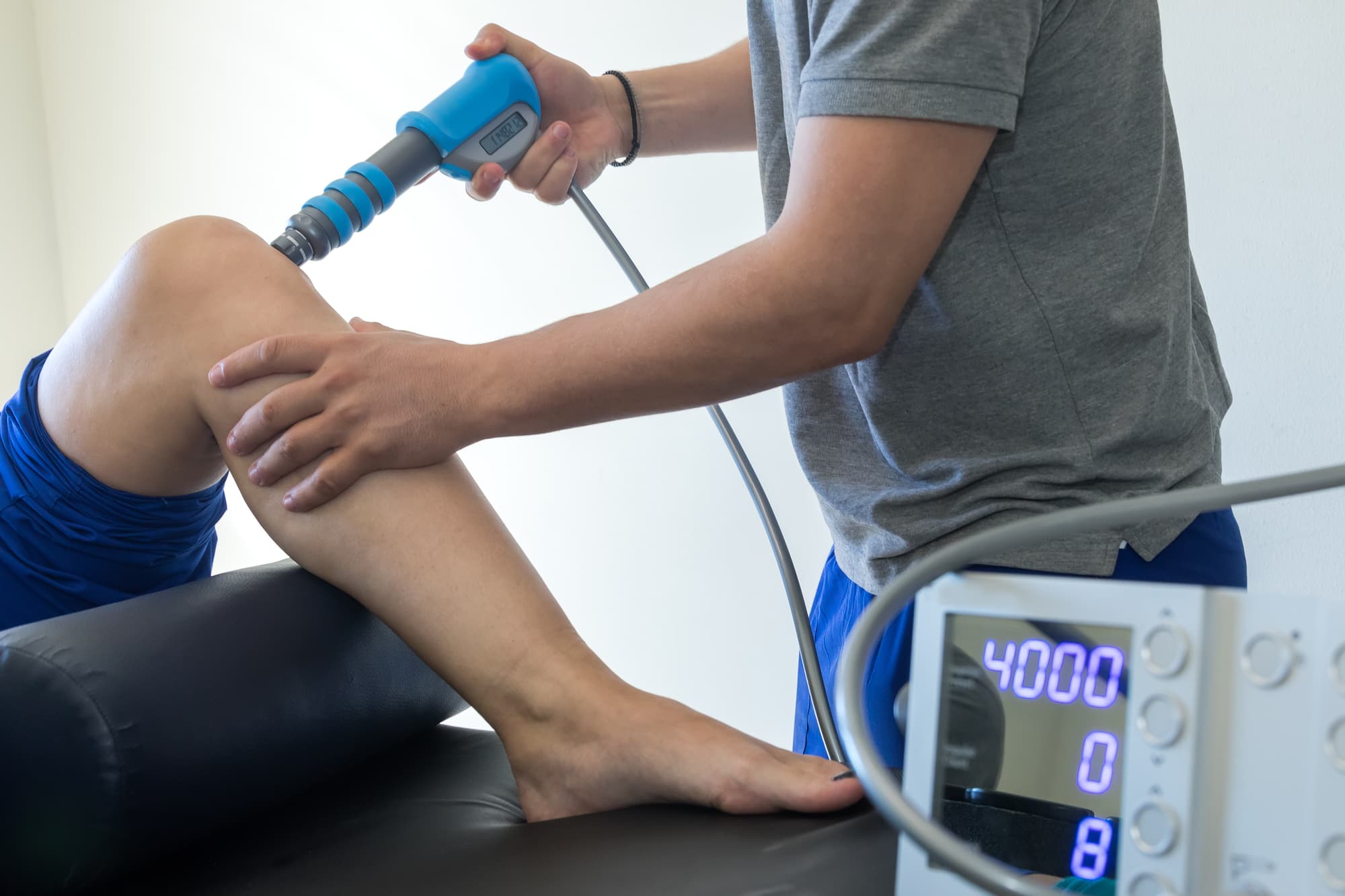 Shockwave therapy treatment improving mobility and reducing pain